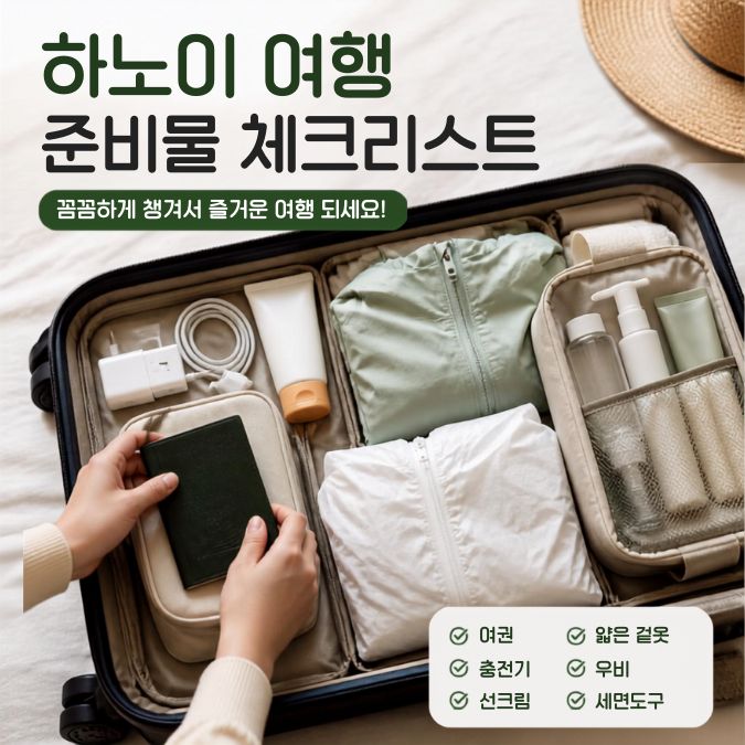 하노이 여행 준비물|서류·현금·통신부터 짐을 줄이는 순서