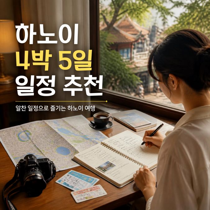 하노이 4박 5일 일정 추천|시내 이틀·외곽 하루·여유 시간 배분
