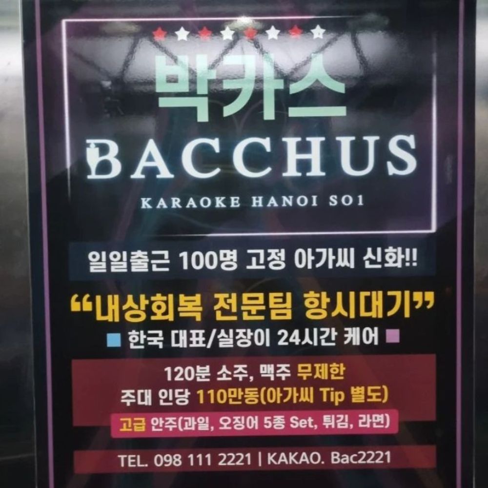 하노이 박카스 가라오케 포스터